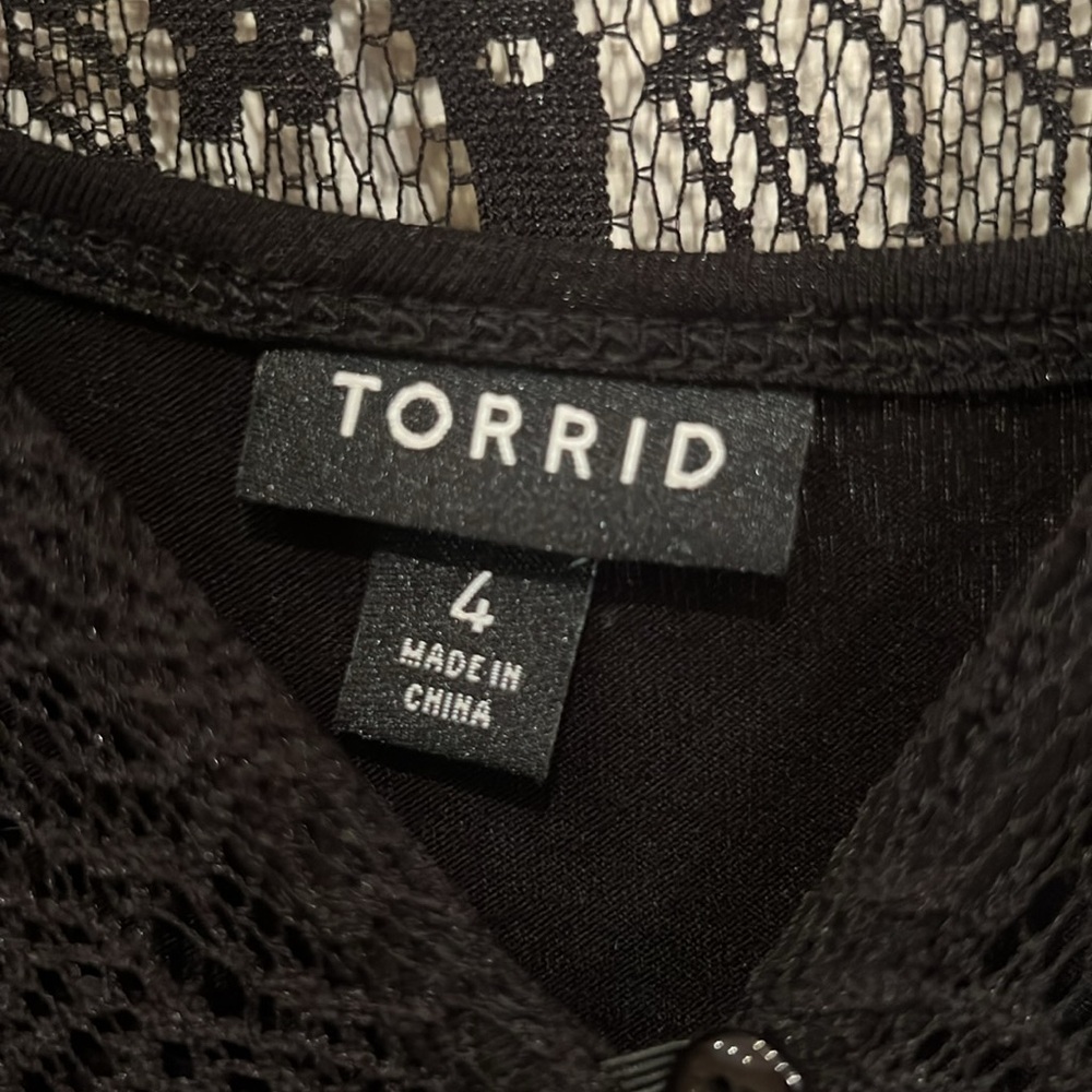 Torrid Elegant Black Lace Maxi Dress - Picture 3 of 4